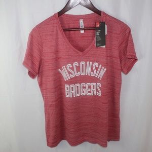 Under Armour Women’s Wisconsin Badgers Red Shirt NWT Size L